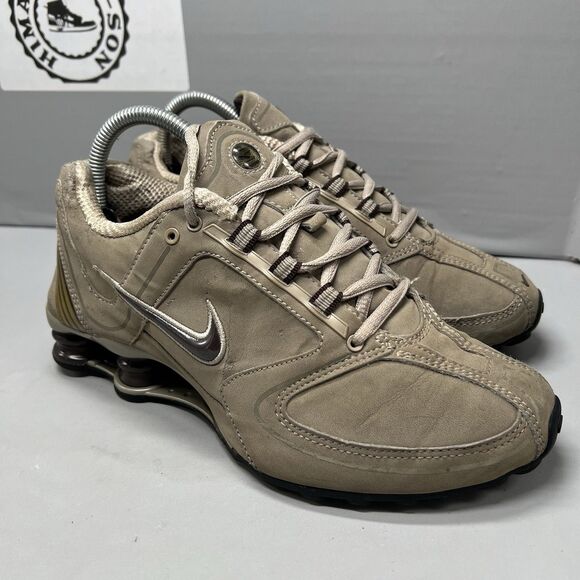 Nike Shox RNG Women Beige Reflective  Athletic Running Shoes 314775-021 Size 8 - Picture 5 of 15